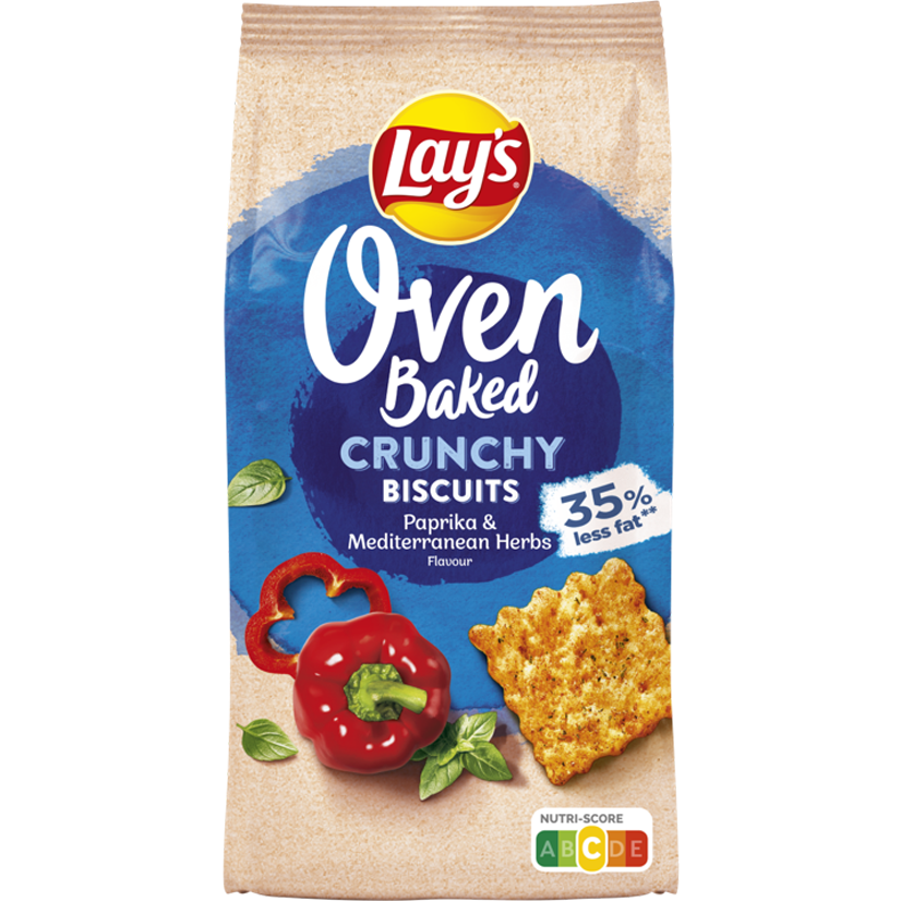 Lay's Oven Baked® Crunchy Biscuits Paprika & Mediterranean Herbs