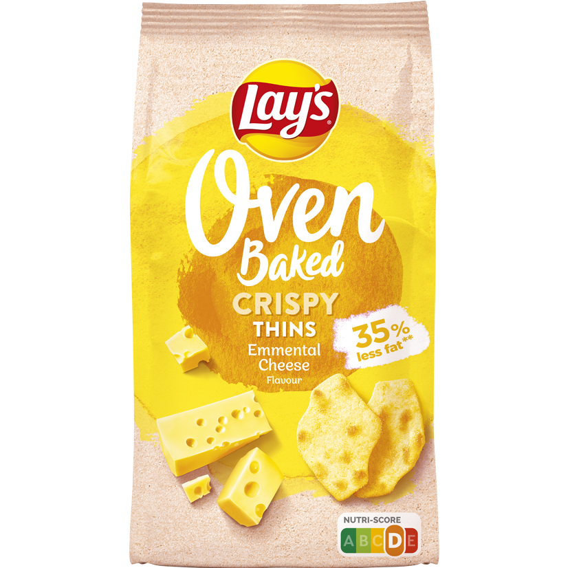 Lay's Oven Baked® Crispy Thins Emmental Cheese